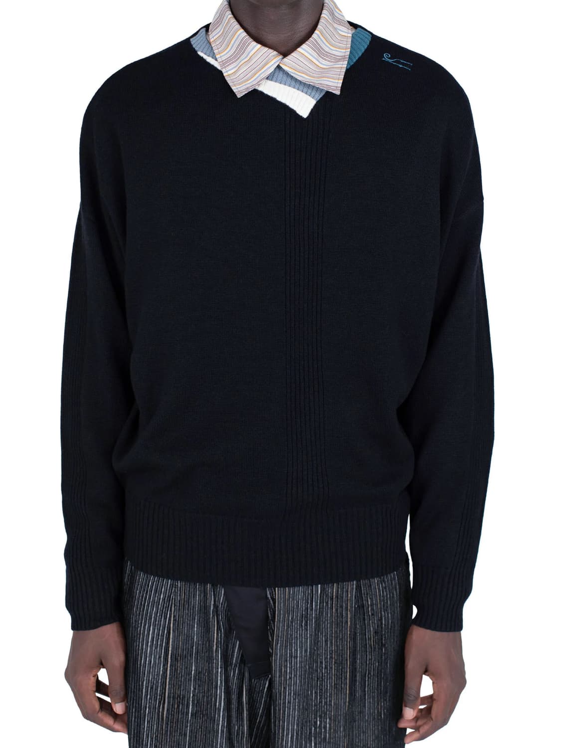 [52]키코 코스타디노브 25fw VIG 멀티 카라 니트/블랙 상품이미지3