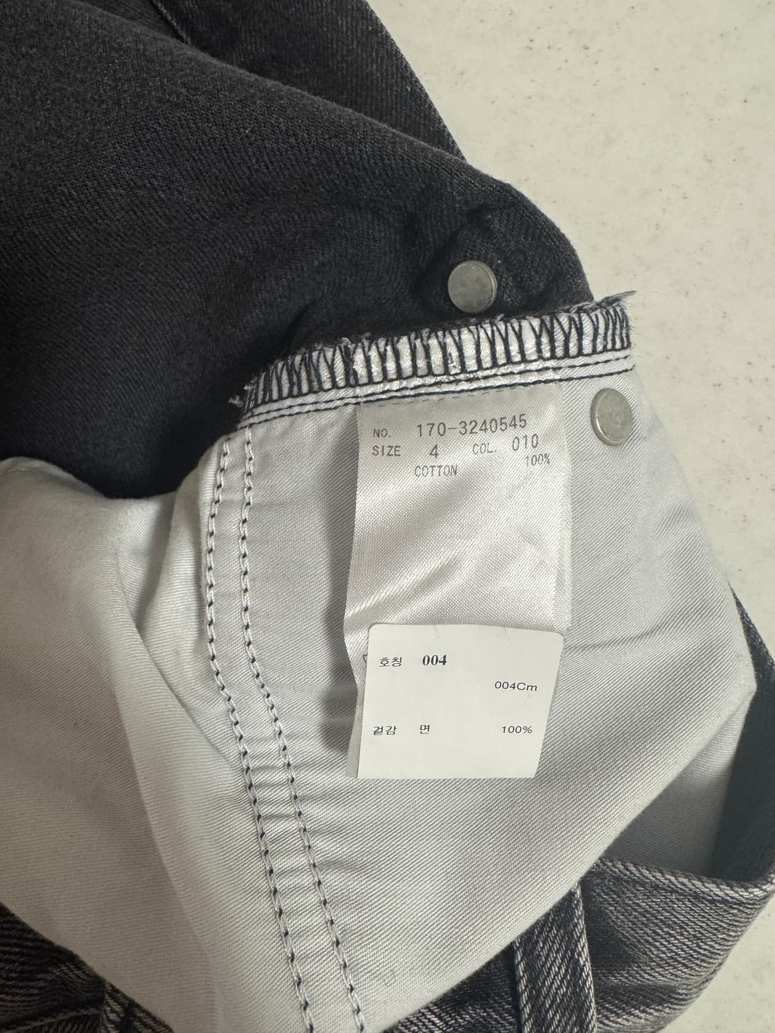 YLEVE) 13.5oz 페이드 블랙 데님 상품이미지6