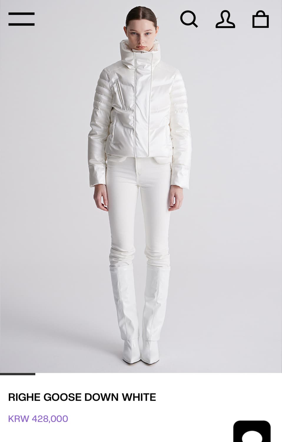 리게 RIGHE 구스다운 패딩 s 상품이미지2