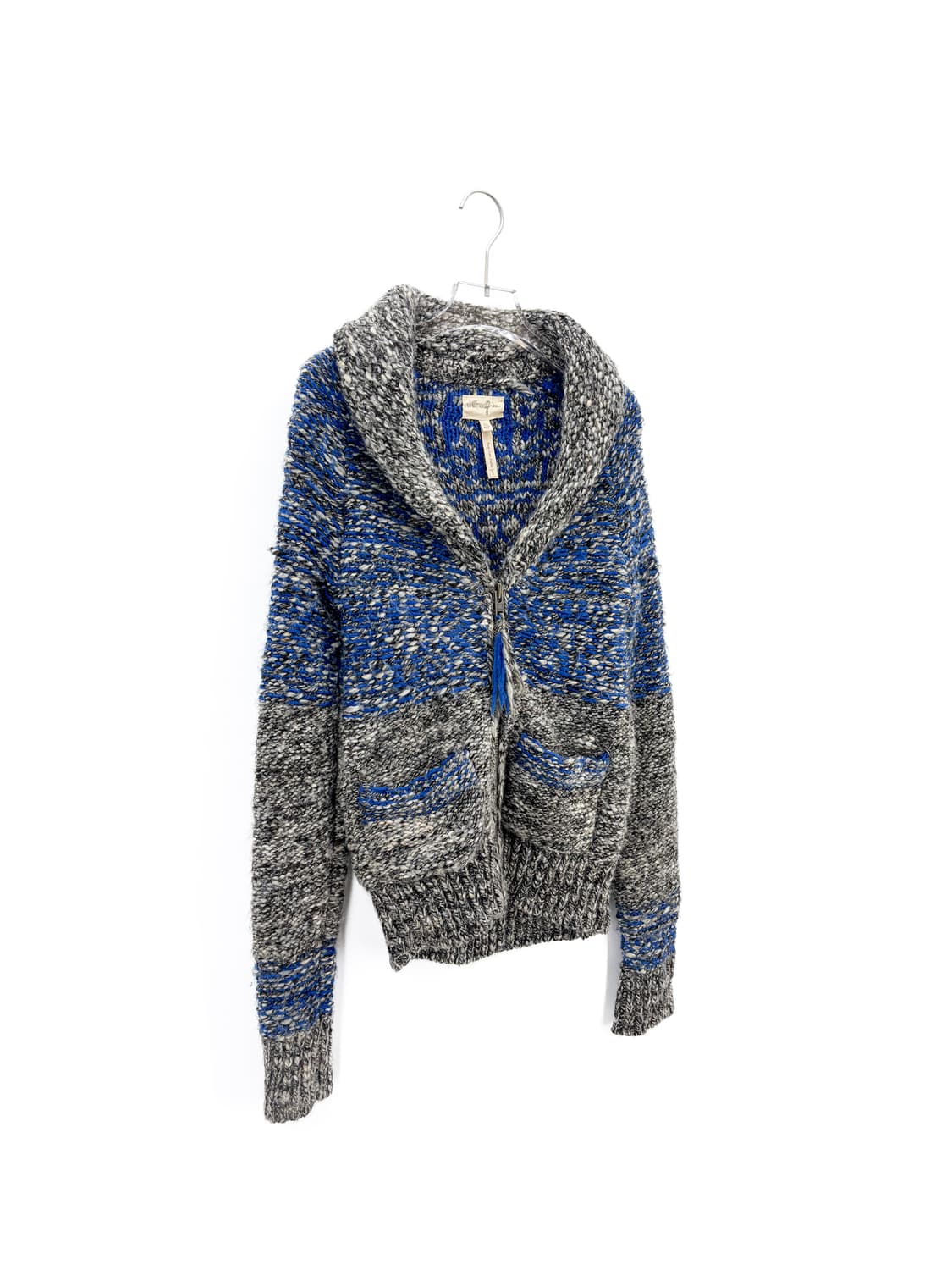 빈티지 울&알파카 스웨터 집업 상품이미지2