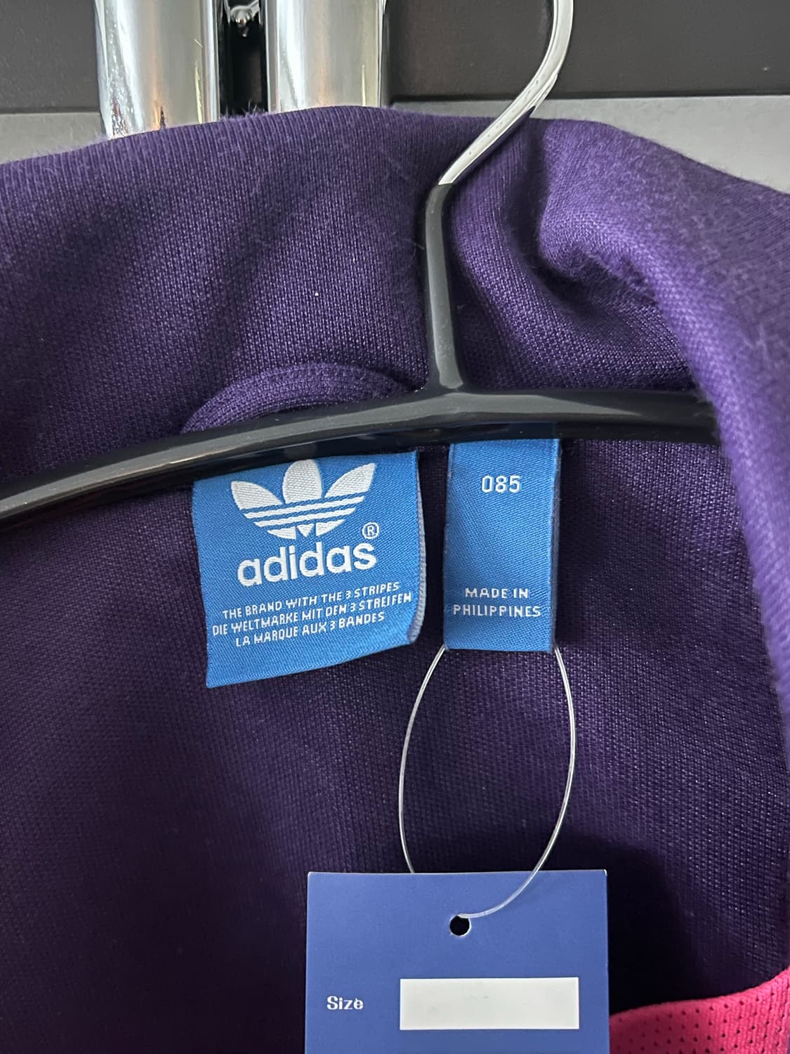 아디다스 퍼플 핑크 유로파 트랙탑-xs 상품이미지4