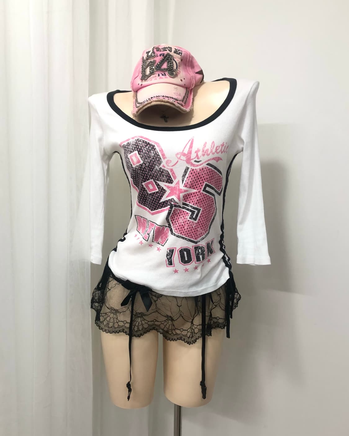 85 new york track shirring detail top 상품이미지1
