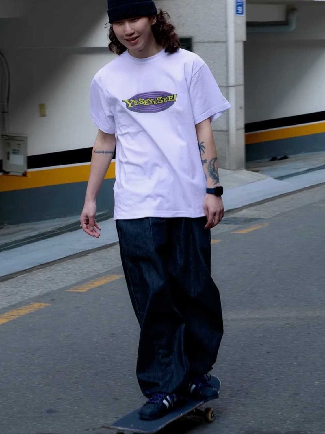 웹 로고 티셔츠 화이트 S 상품이미지1