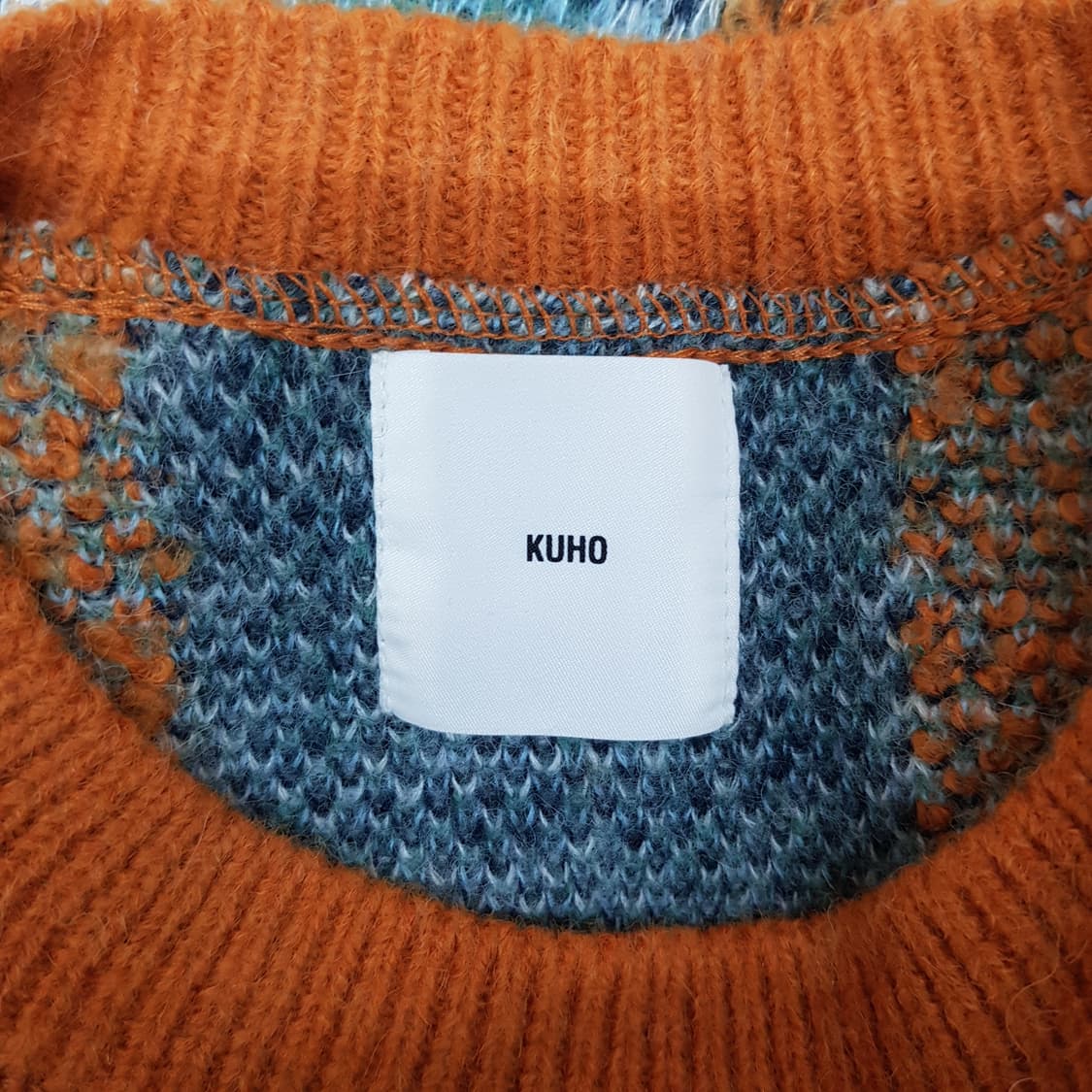 구호 KUHO 멀티 체크 울 블렌드 니트 S사이즈 상품이미지6
