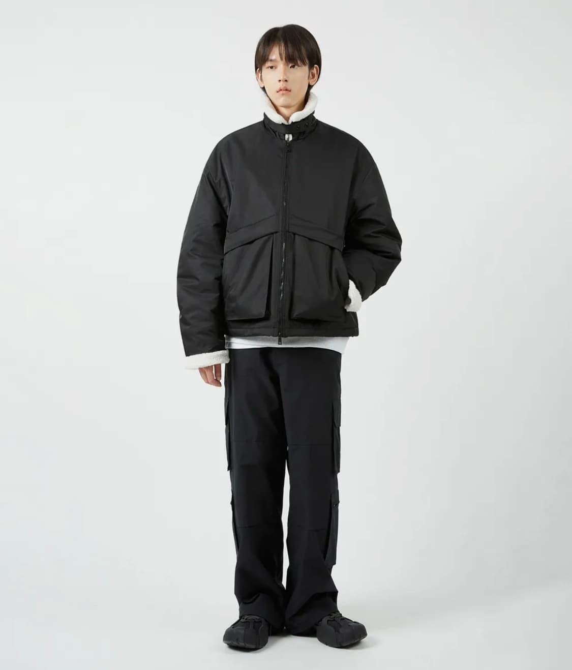 코드그라피 헤비보아 플리스 무톤자켓_블랙 상품이미지7