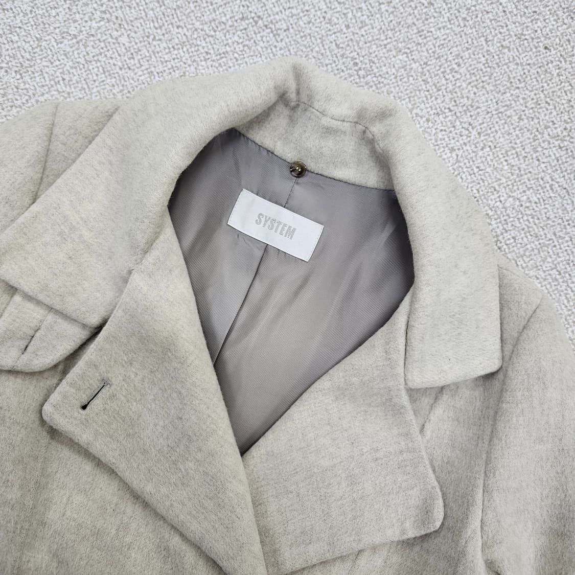 [82-94-160] 시스템 한섬 울 캐시미어 코트 자켓 1209J1 상품이미지2
