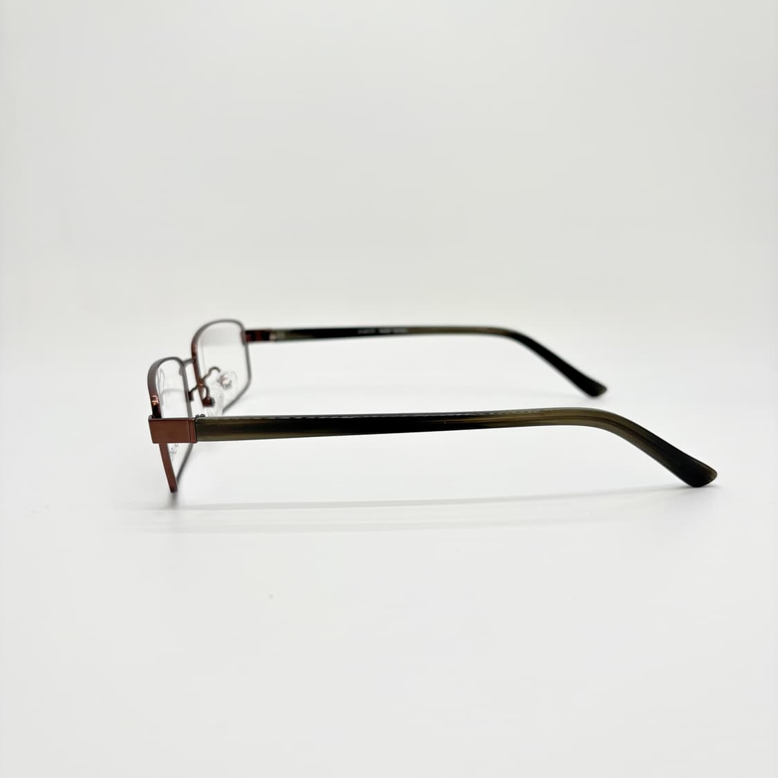 PUREYE 브라운 슬림 스퀘어 메탈테 상품이미지4