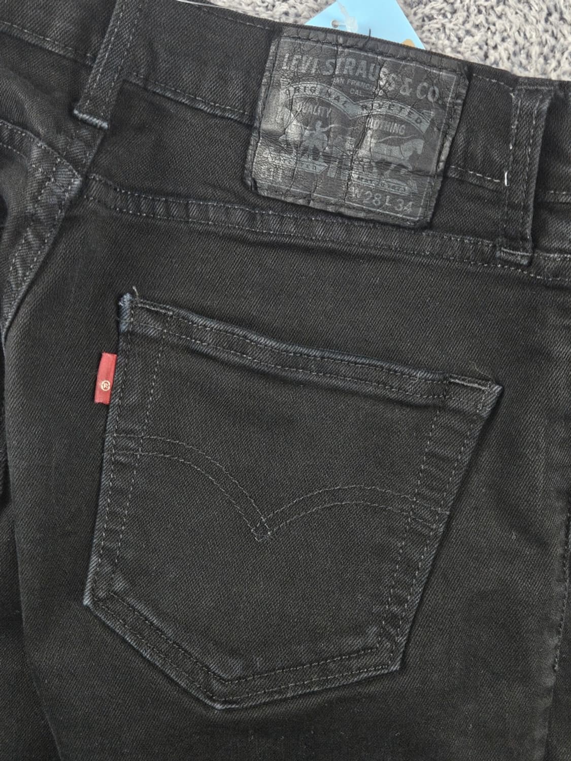 리바이스 511 블랙 진 데님 팬츠 ( 28X34 ) / 10869 상품이미지8