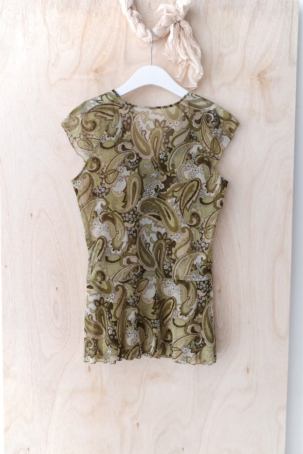 paisley frill half blouse 상품이미지2