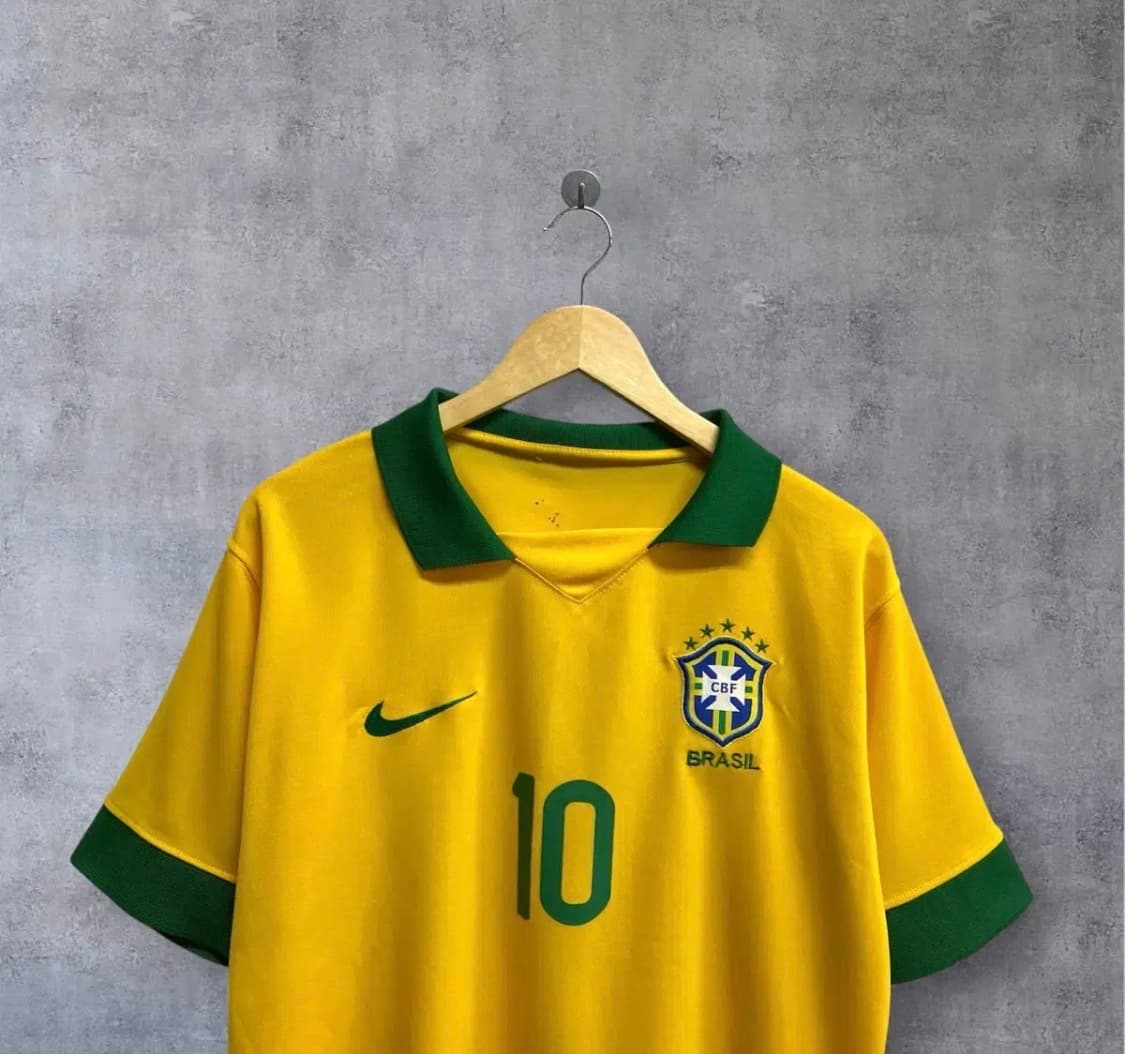 브라질 축구 카라 유니폼 L 상품이미지3
