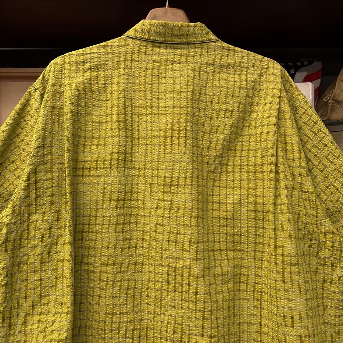 00s 파타고니아 어크로스 체크패턴 시어서커 셔츠 올리브 N1154 상품이미지5