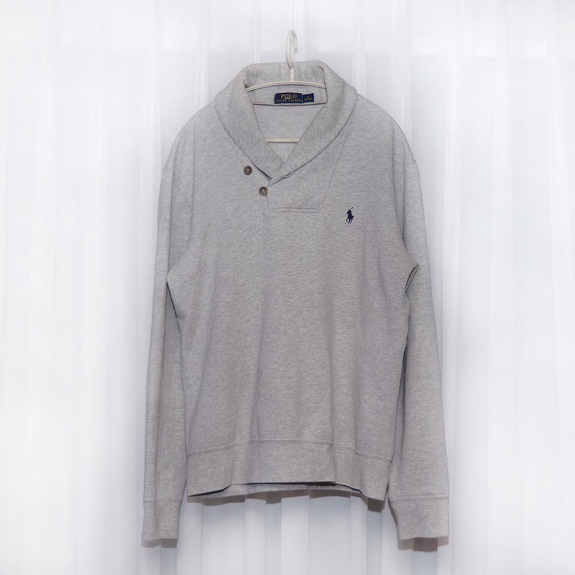 폴로 랄프로렌 엘보패치 숄카라 약기모 코튼 니트 (M / 95-100) 상품이미지1