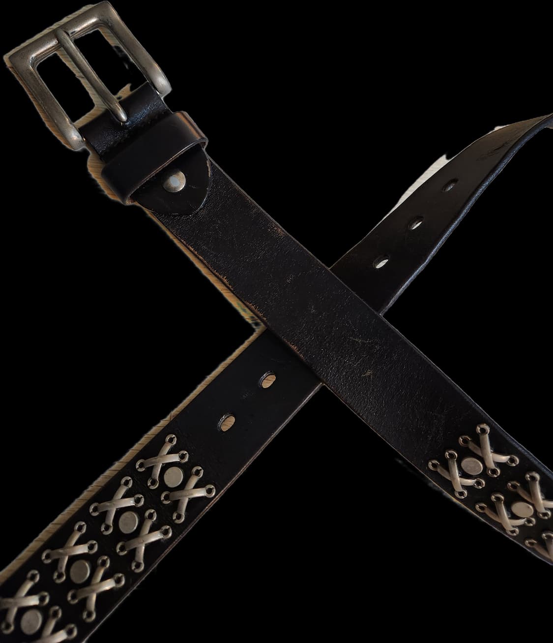 빈티지펑크 통가죽 스터드 벨트 상품이미지3