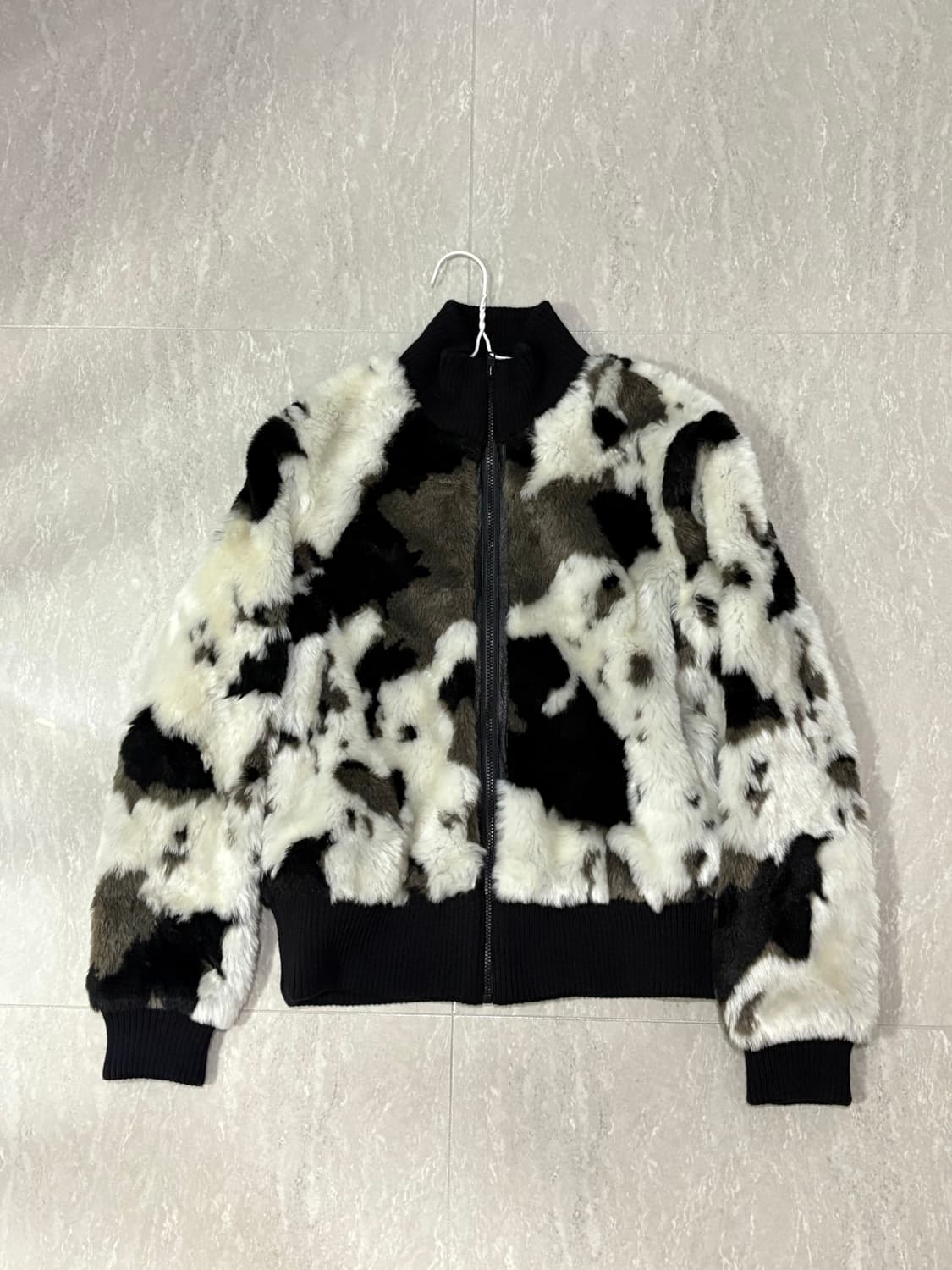 애니멀패턴 퍼집업 상품이미지1