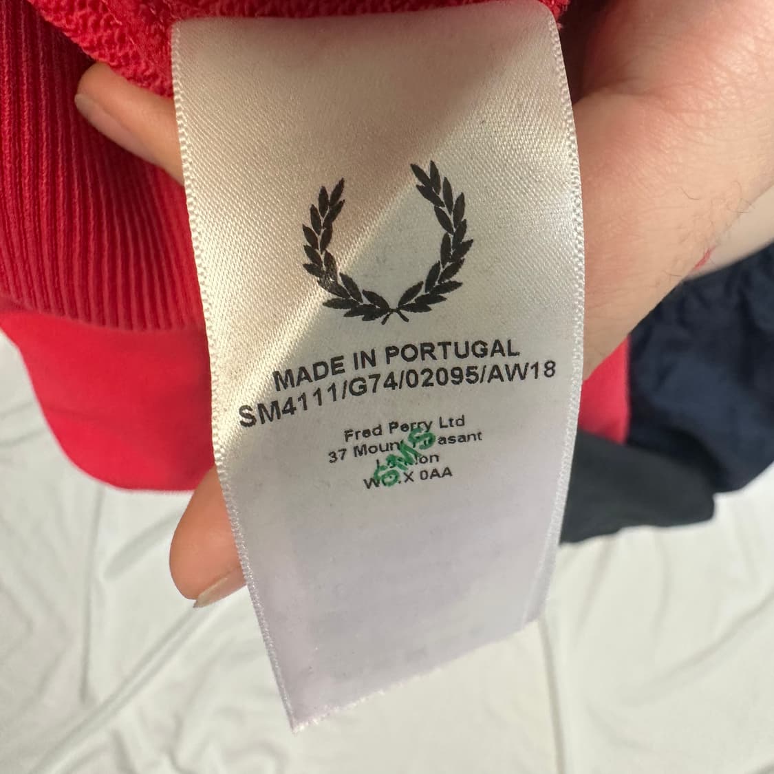 라프시몬스 프레드페리 레드포켓맨투맨 95 상품이미지6