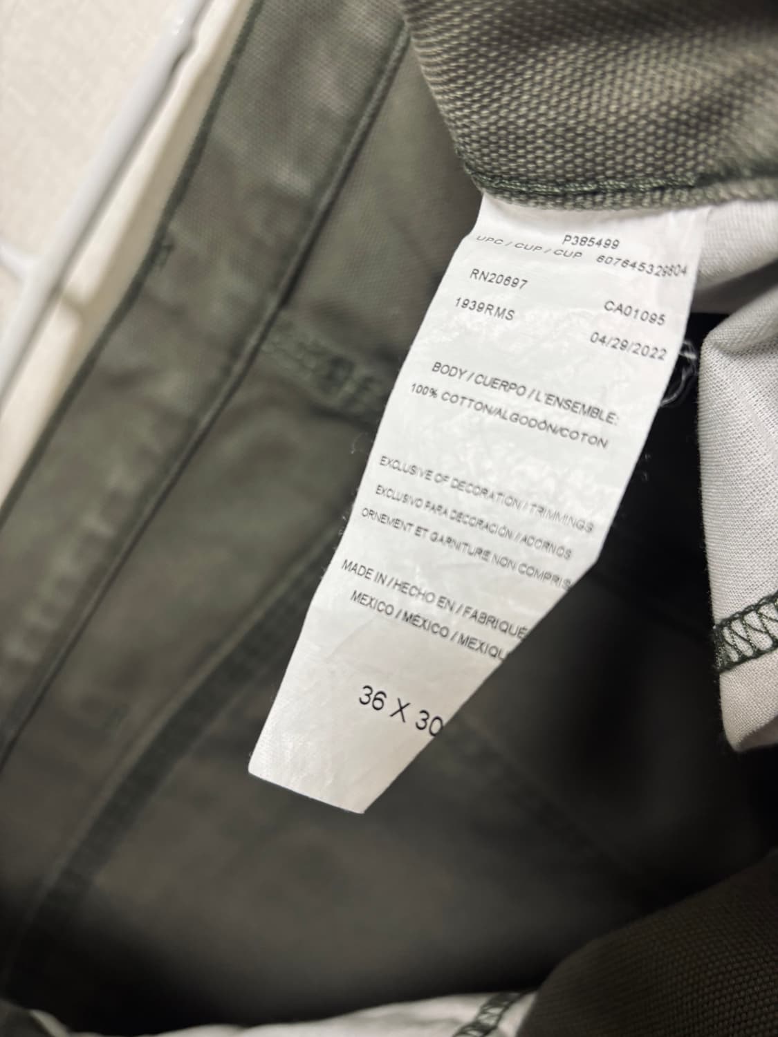 디키즈 DICKIES 워크 팬츠 다크카키 상품이미지4