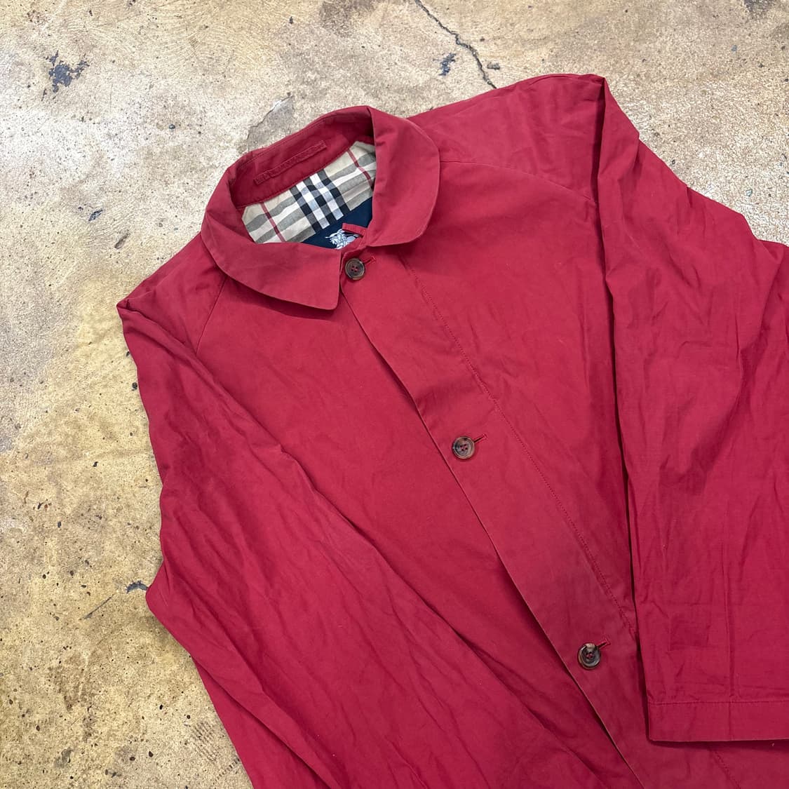 [정품] 버버리 빈티지 레드 트렌치코트 b15 상품이미지1