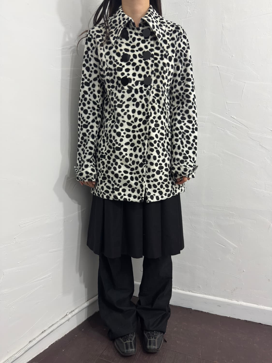 diamond julia leopard dubble button coat 상품이미지4