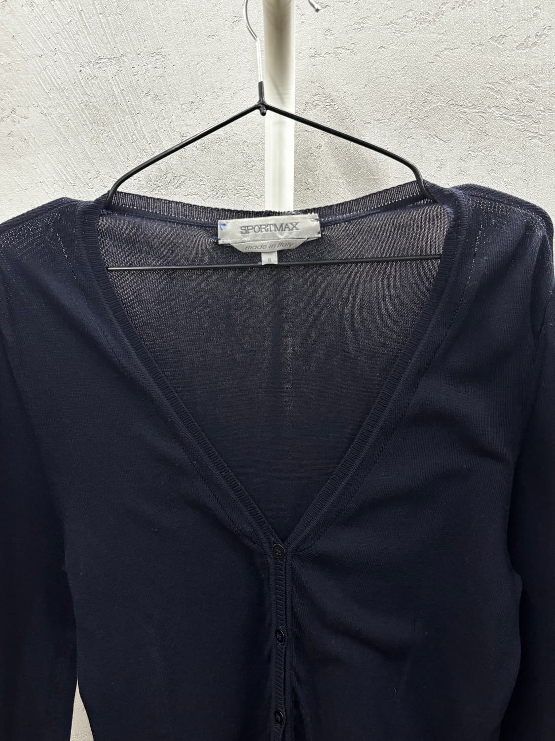 막스마라 SPORTMAX 매장판 네이비 크롭 가디건 S 상품이미지4