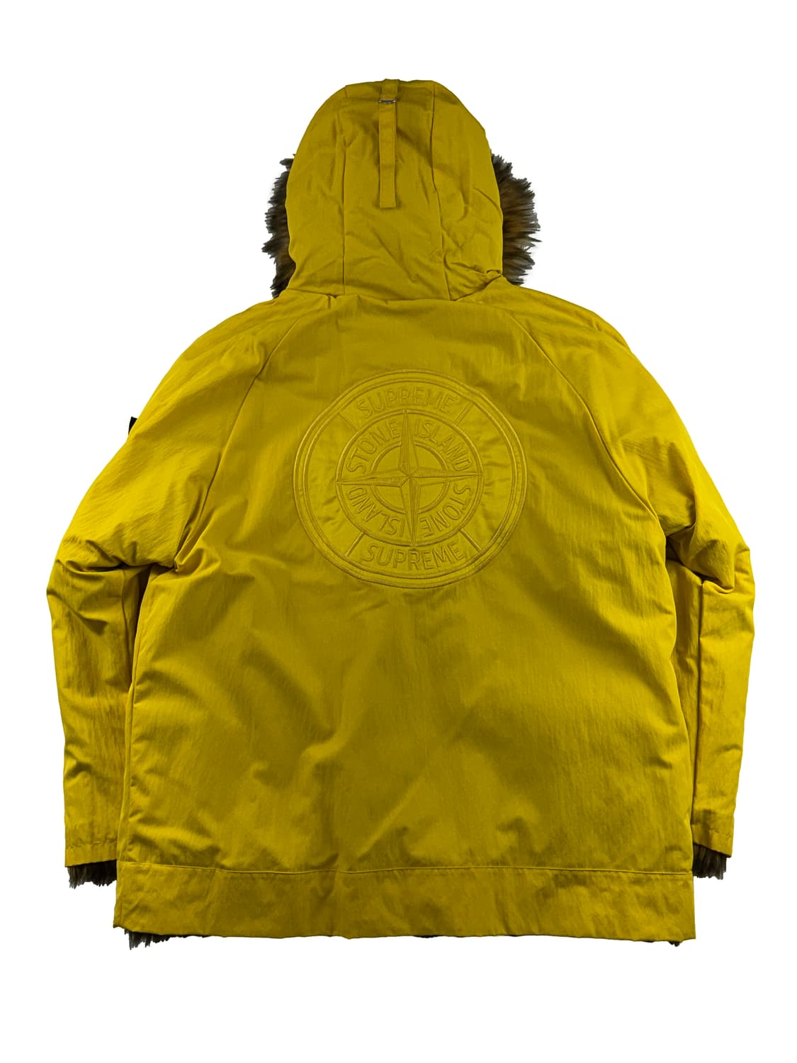 슈프림 x 스톤 아일랜드 포뮬러 스틸 리버시블 포우 퍼 파카 옐로우 상품이미지2