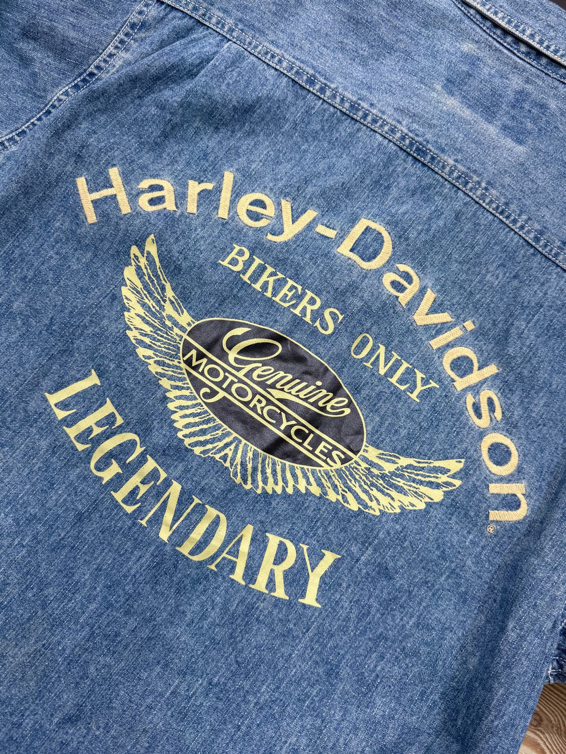 할리데이비슨 모터사이클 데님 셔츠 상품이미지5