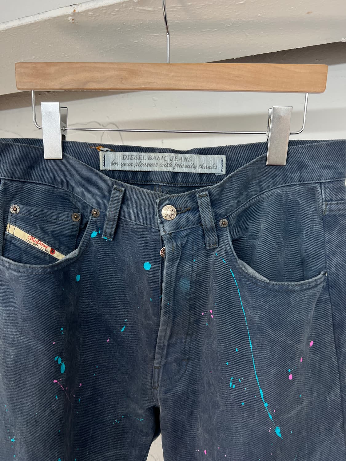 디젤 페인트 데님팬츠  상품이미지3