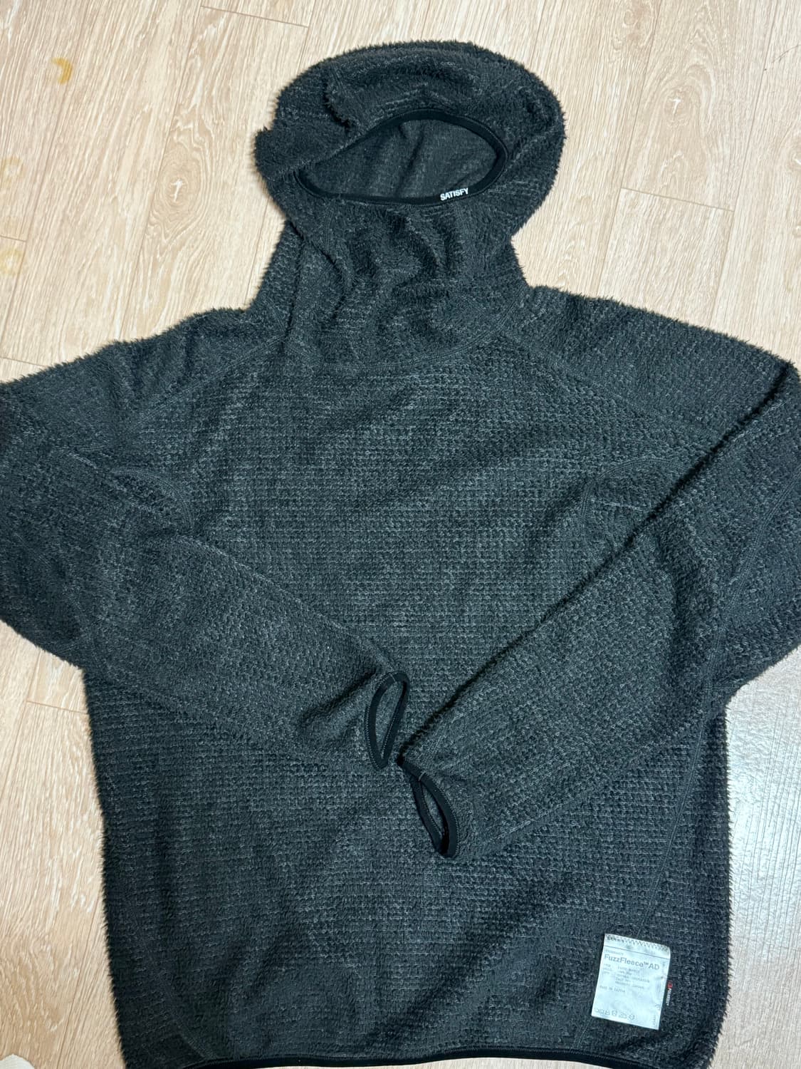 [M] 세티스파이 퍼즈 플리스 AD 후드 블랙 상품이미지1