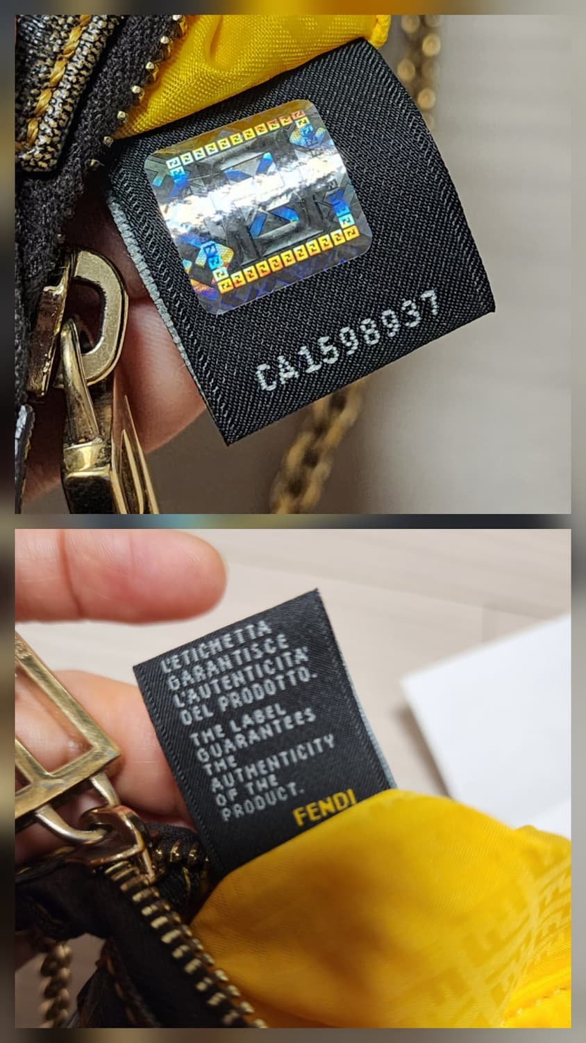 정품 펜디 미니 바게트 체인 숄더백 상품이미지7