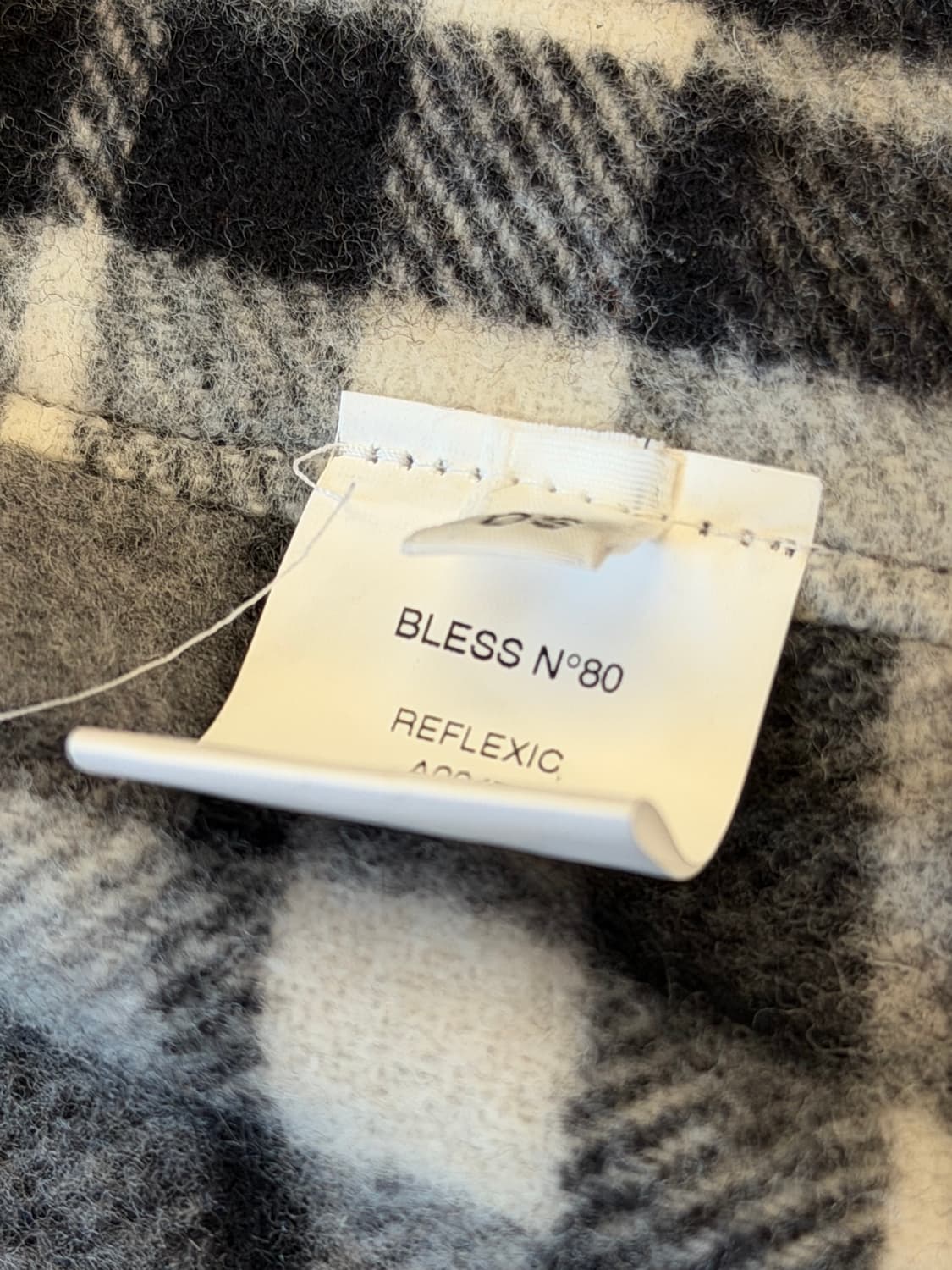 블레스 N°80 Hoodscarf Grey Check 상품이미지5