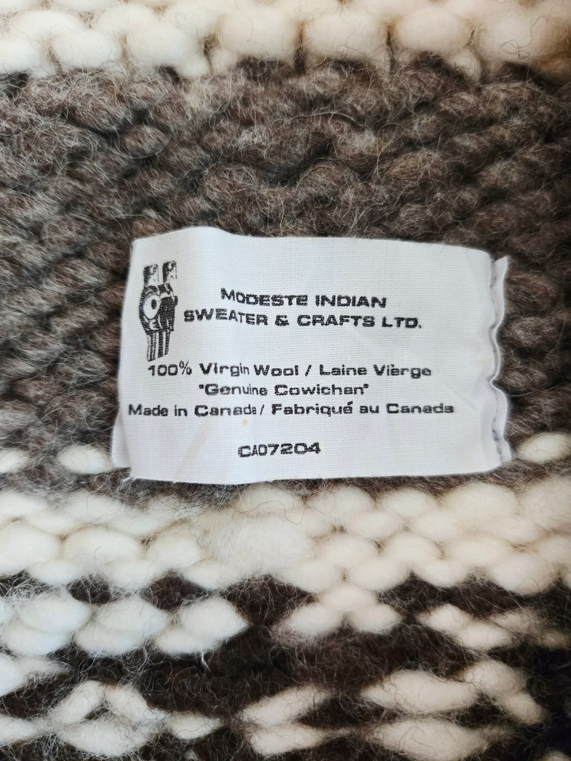 코위찬 캐나다 modeste indian 헤비울 집업 상품이미지6