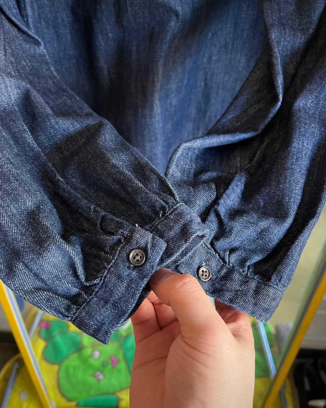 Inès de la Fressange X ユニクロ Denim Shirt 상품이미지7