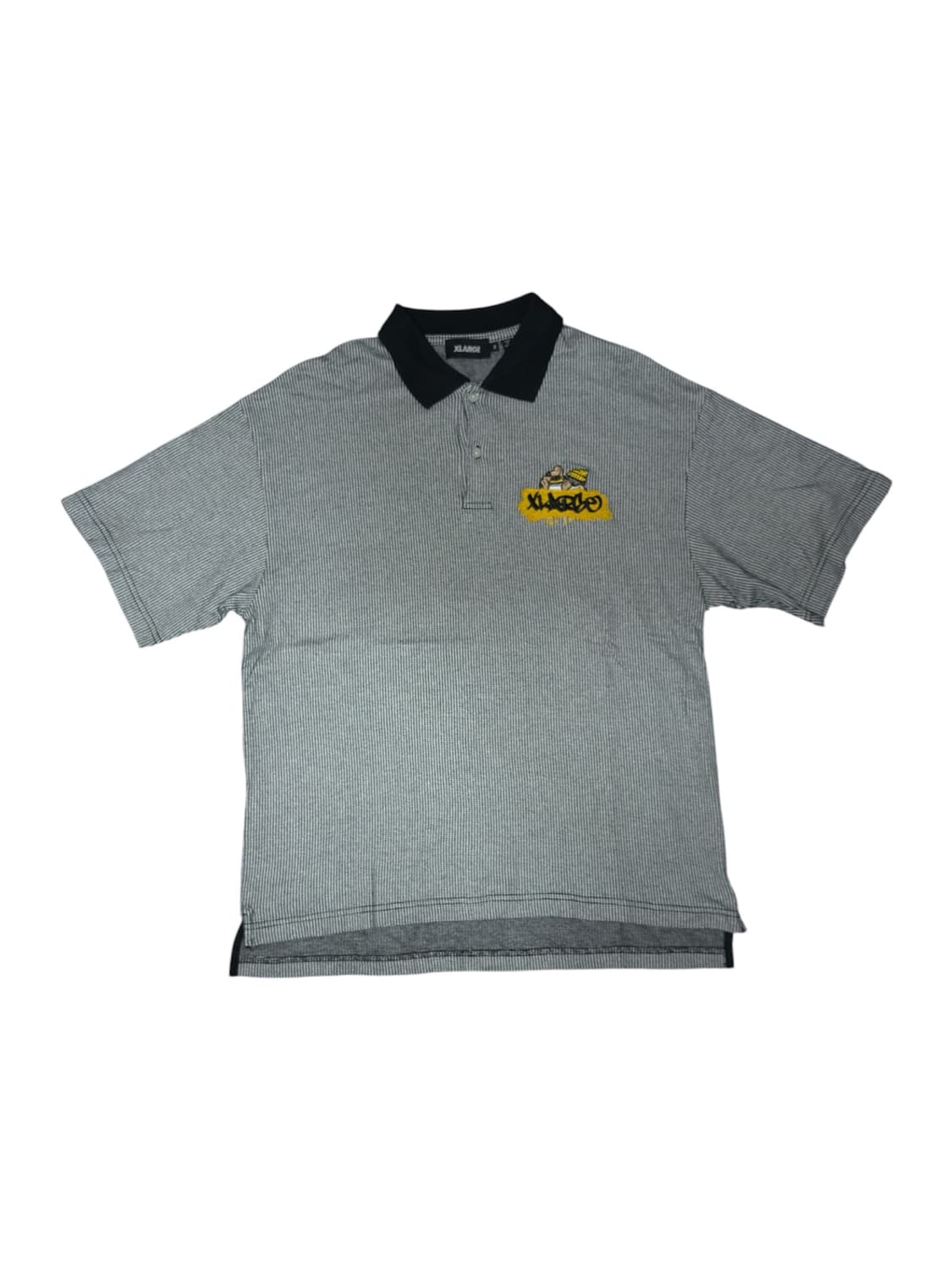 XLarge 자수로고 마이크로체크 패턴 카라티 상품이미지1
