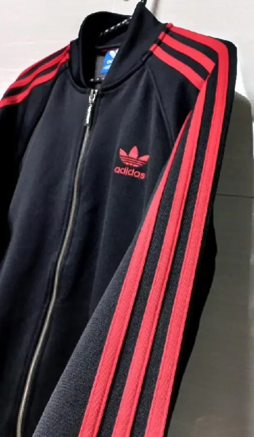 아디다스 유로파 검빨 블랙 검정 트랙탑 저지 져지집업 85/XS 상품이미지2
