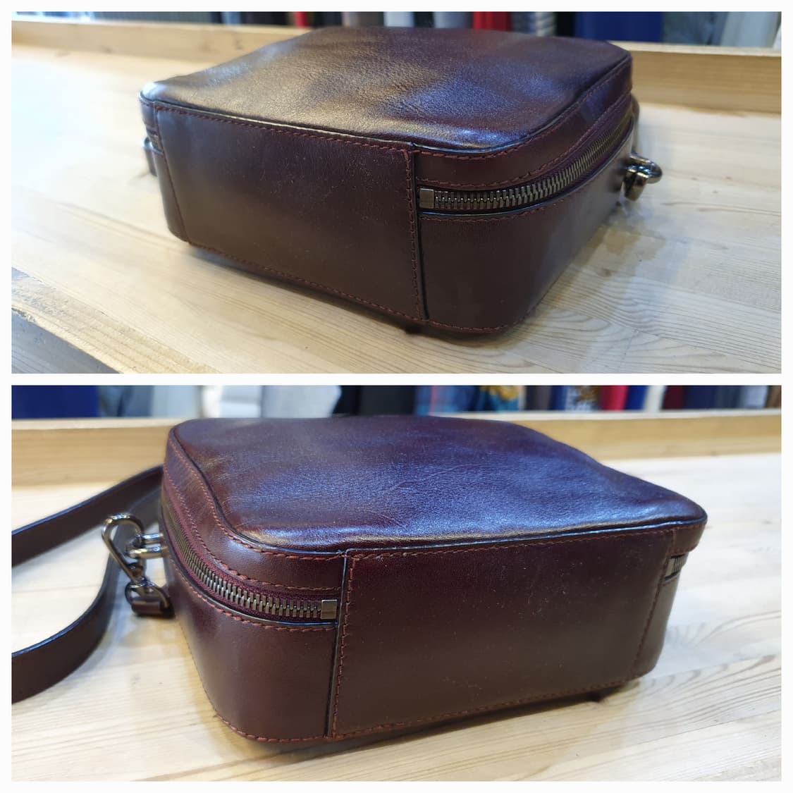 Monsac 레더 크로스백 상품이미지3