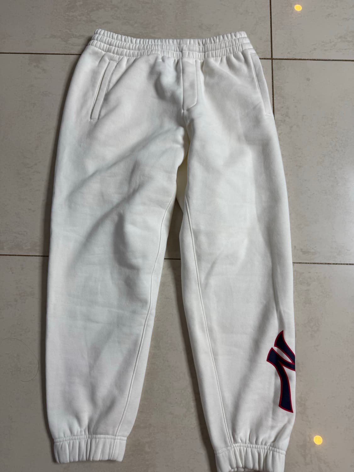 MLB 아이보리 조거팬츠 상품이미지1