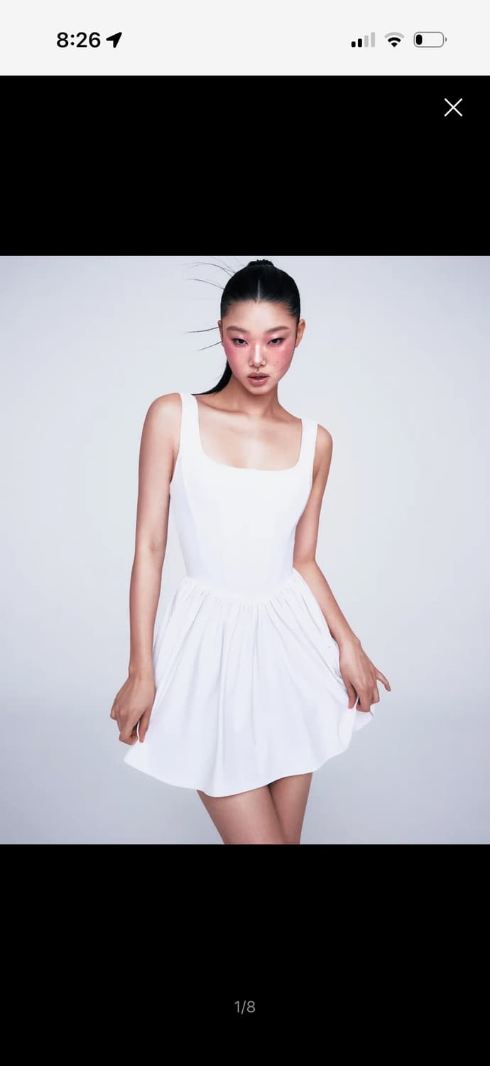 BASIC CORSET DRESS WHITE 상품이미지1