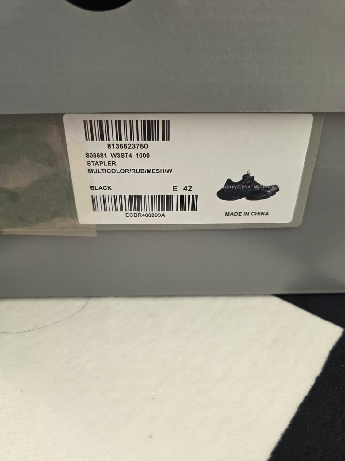 발렌시아가 스테이플러 블랙 42 상품이미지3