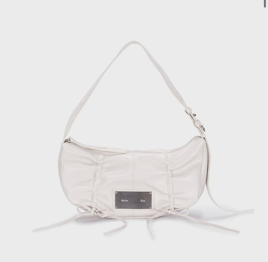 마뗑킴 셔링 리본 라운드백 아이보리 상품이미지1