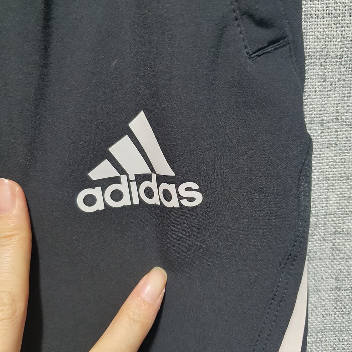 아디다스 삼선 기능성 트레이닝 바지 블랙  상품이미지3