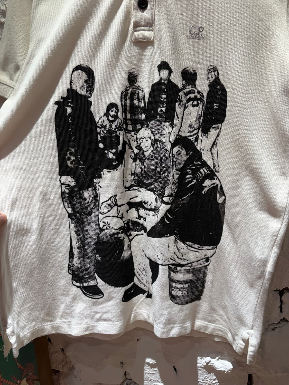 CP 컴퍼니 스몰 로고 커스텀 반팔 카라티셔츠 상품이미지2