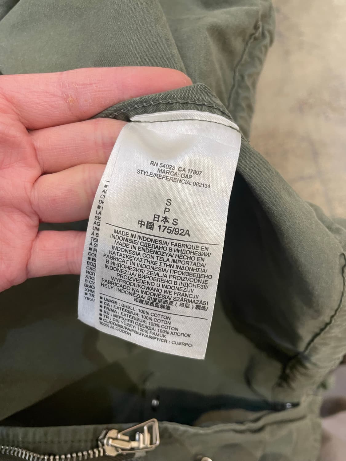 Gap 캡 피쉬테일 야상 (men s) 상품이미지8