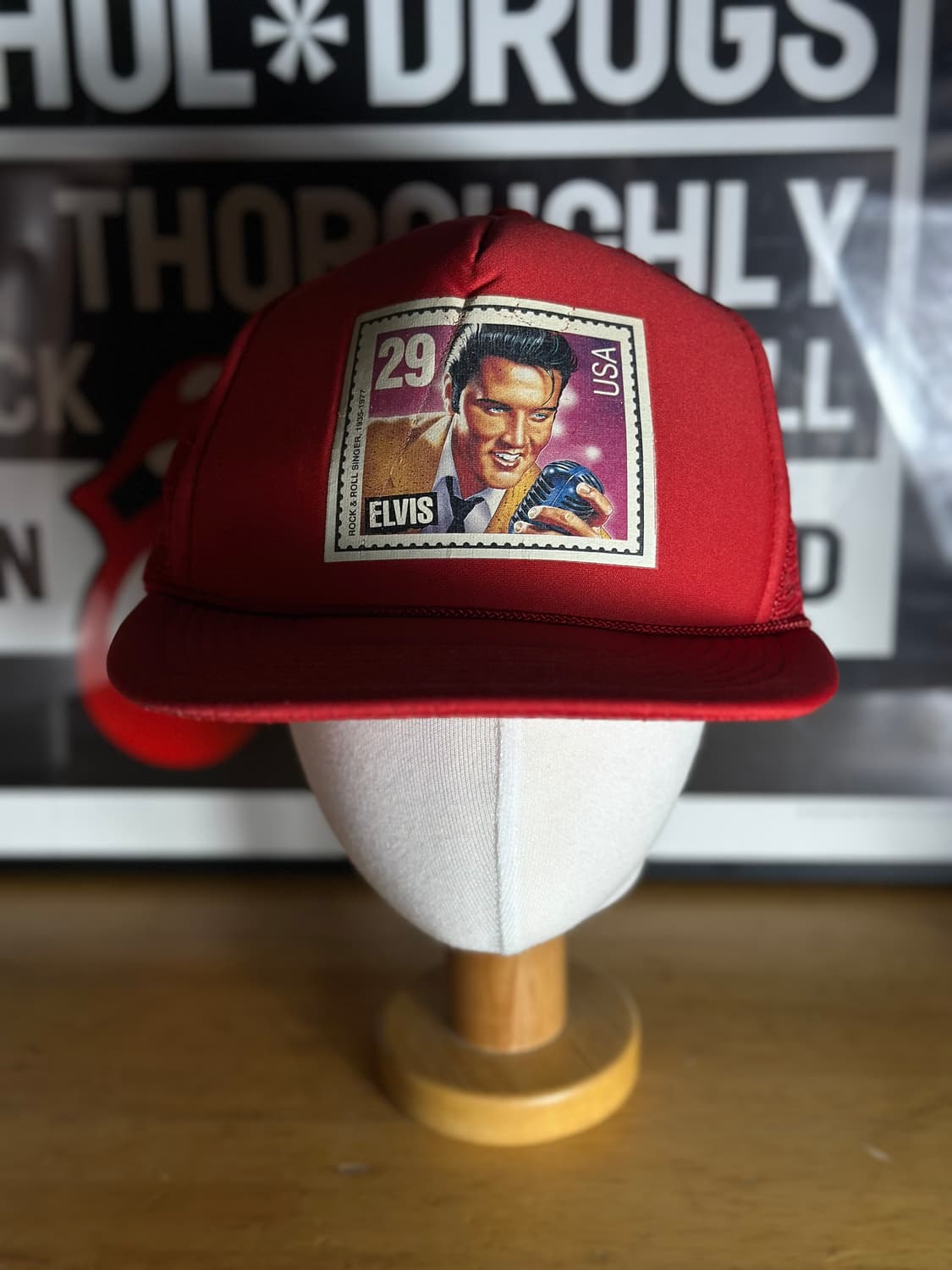 90s Elvis 빈티지 엘비스 트러커캡 모자 상품이미지1
