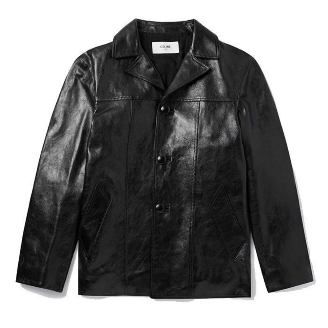 셀린느 왁스드 레더 카코트 상품이미지5