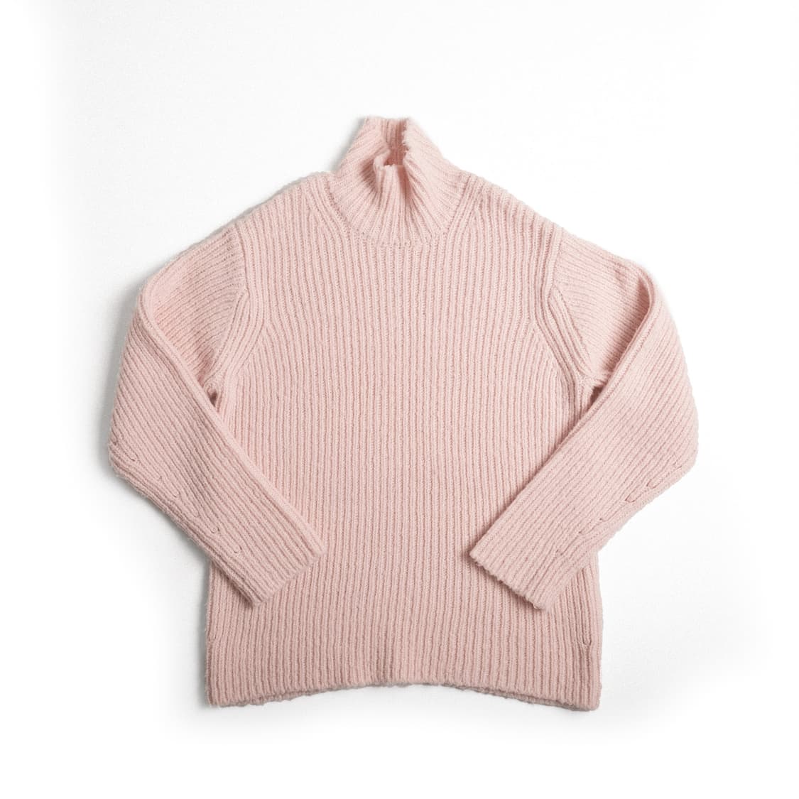오라리 울 베이비카멜 브러쉬드 터틀넥 스웨터 4사이즈 핑크 상품이미지4
