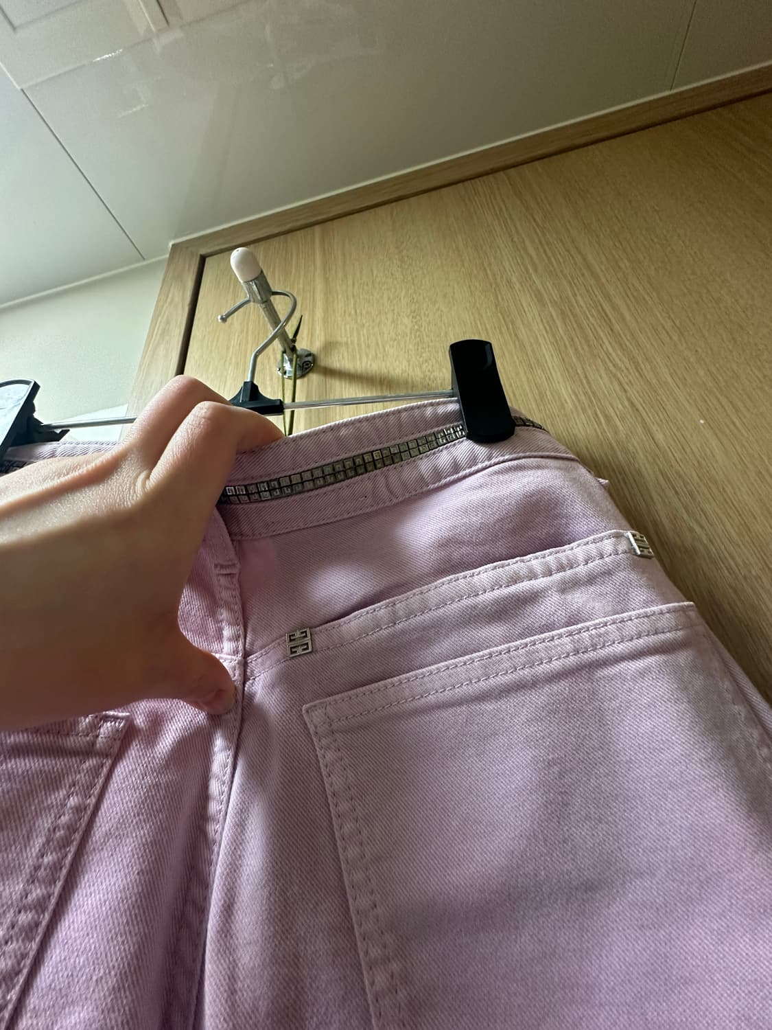 지방시 핑크 + 연보라 데님 28 Givenchy denim 상품이미지5