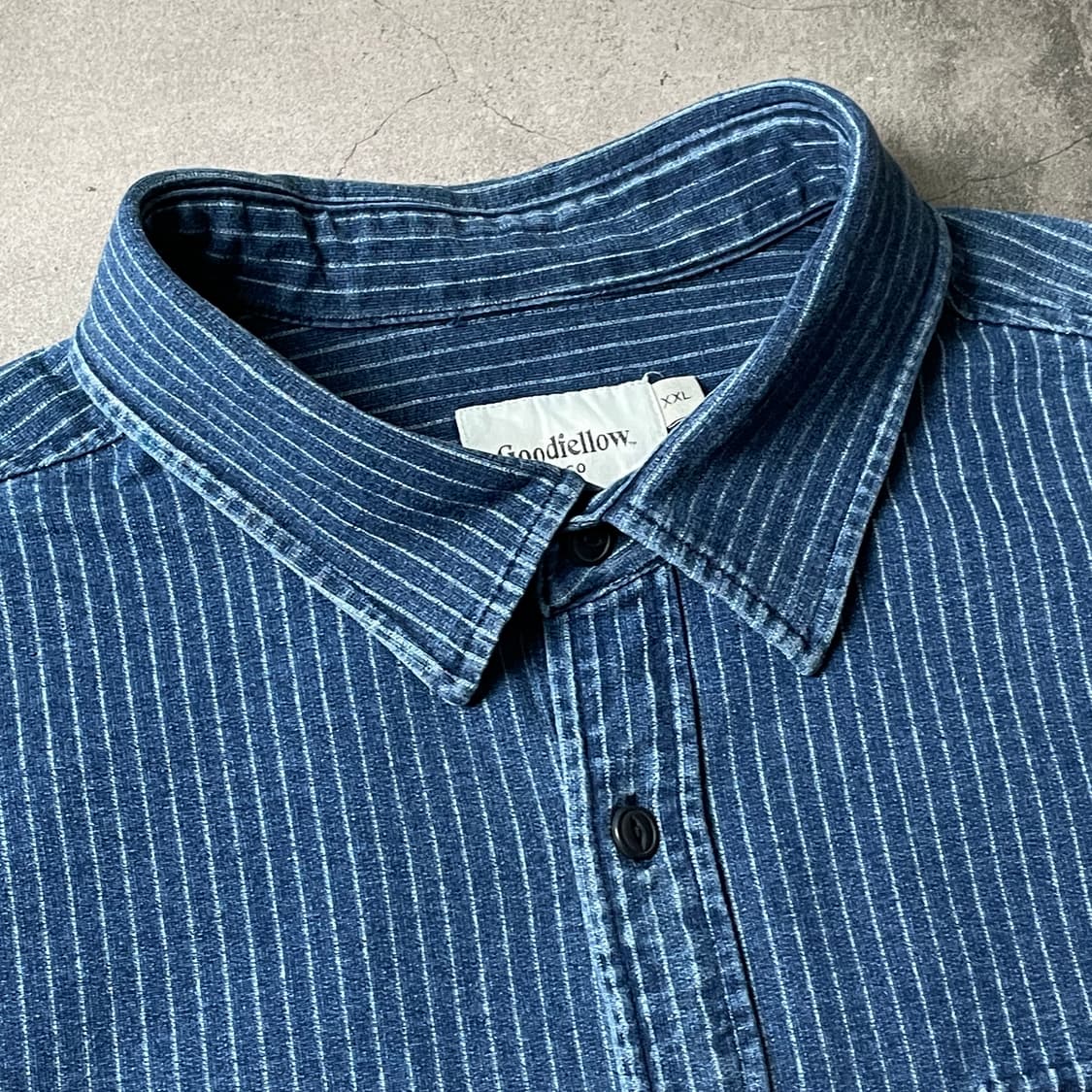 GOODFELLOW & CO 빈티지 스트라이프 데님 셔츠 A00630 상품이미지2