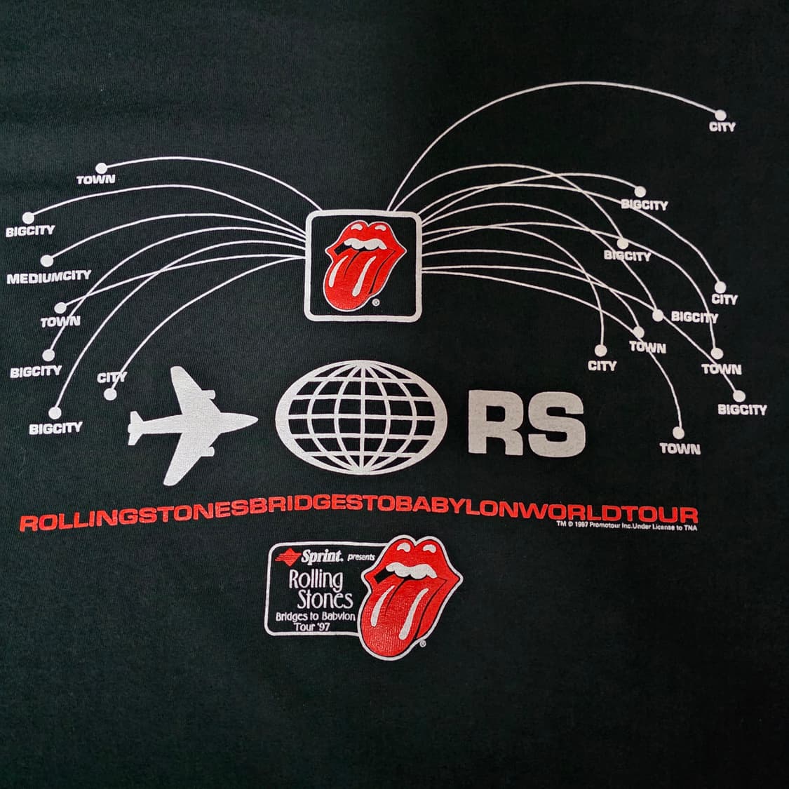 [L] 90s 롤링스톤즈 1997  밴드티 ver. 페이딩 라이센스 상품이미지4