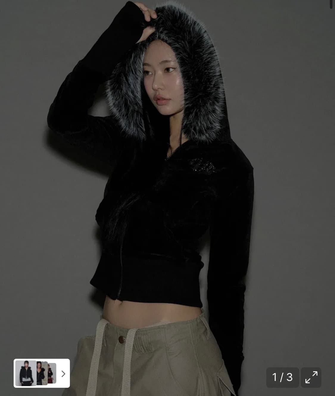 플리즈노팔로우 mari fur hoodie jacket (ver2) 상품이미지1