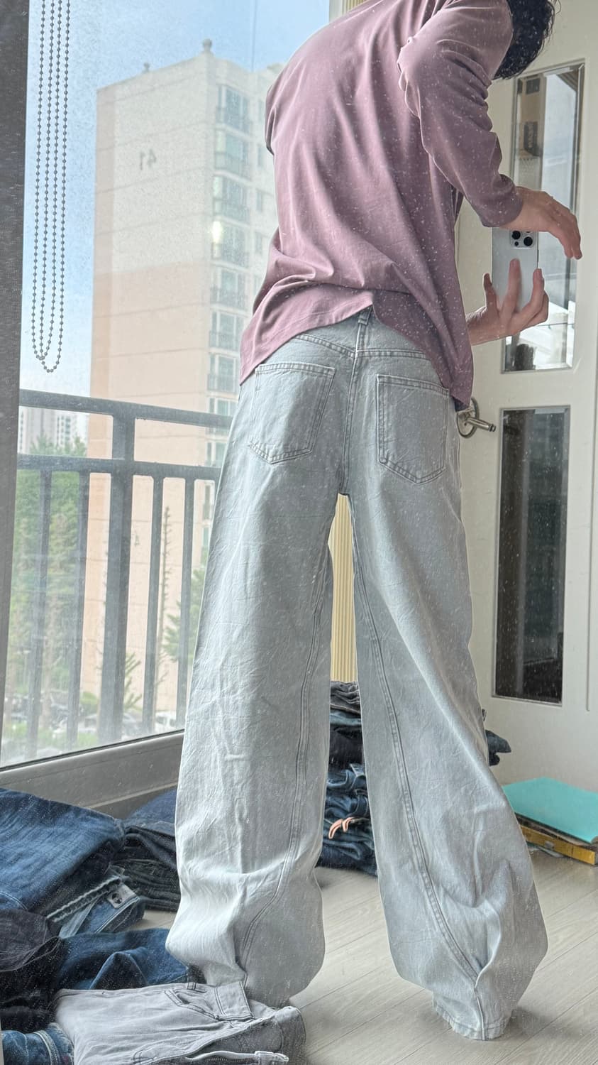 새상품 자라 와이드데님팬츠  상품이미지2