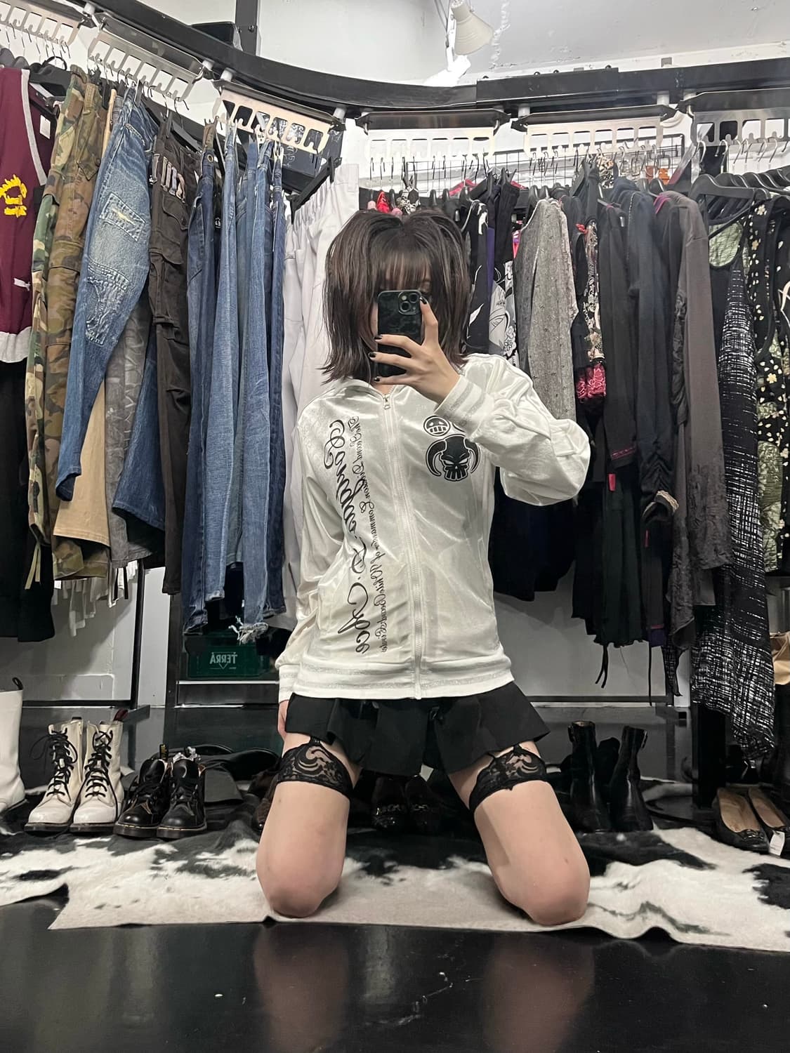 원피스 에이스 프린팅 집업 상품이미지1